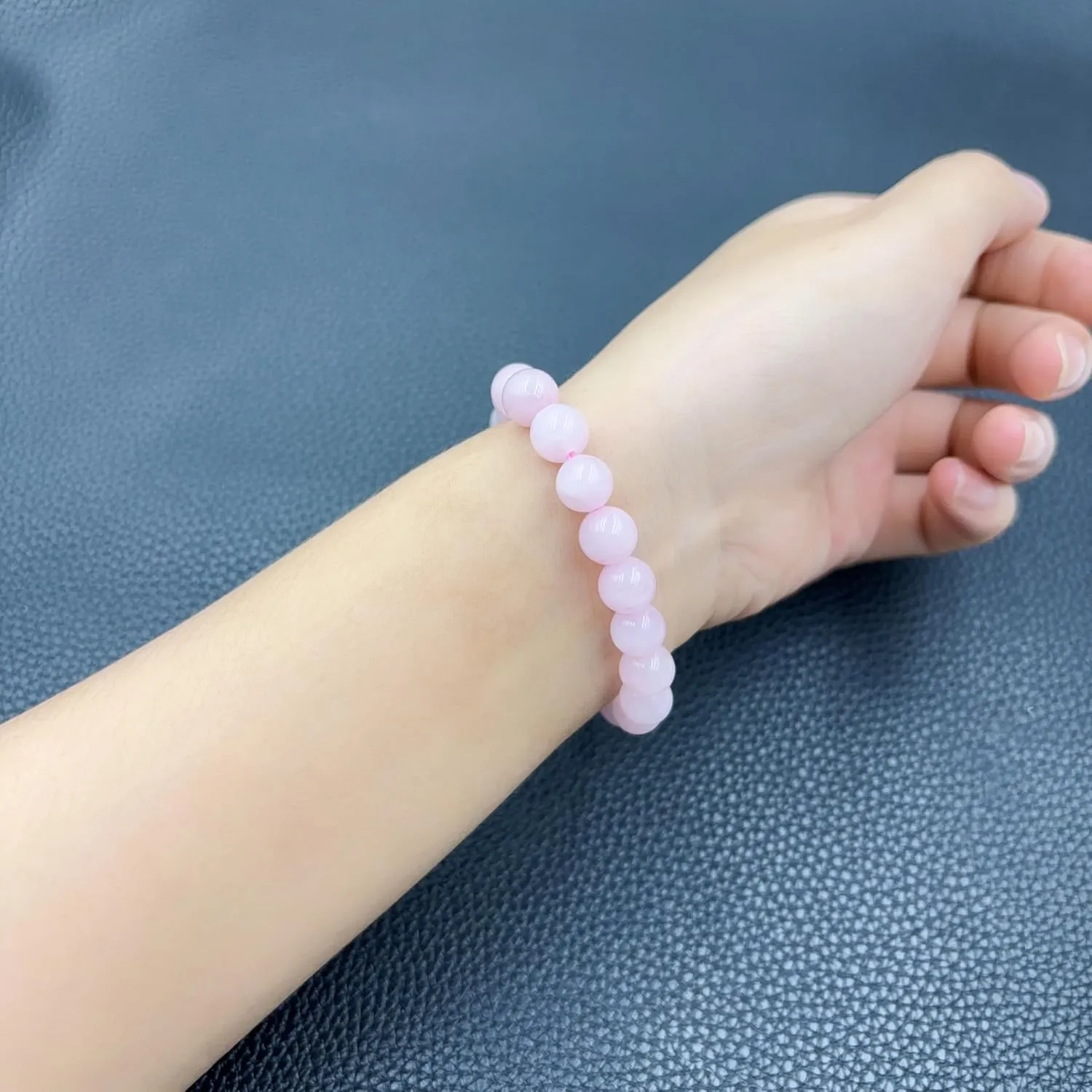 Link Pheromone Bracelet for Women Rose Quartz Pheromone Bracelet Healing Crystal Bracelet Stretchy Beaded Bracelets Handmade Energy Chakra Natural Stone Beaded Bangle Trendy Jewelry Gifts