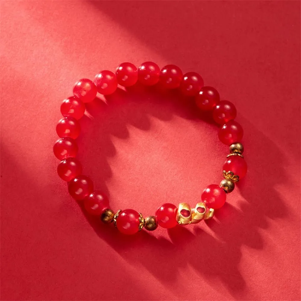 LIU JUN 2025 New Year Of Snake Bracelets, Red String Snake Charm Adjustable Bracelet Chinese Zodiac Animal Good Luck Braided Bracelet Lucky Snake Charm Red Rope Gifts Jewelry For Women Men
