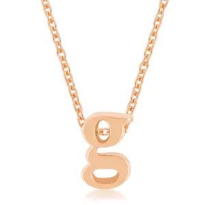 LOVCIA Gorgeous Rose Gold Letter G Necklace