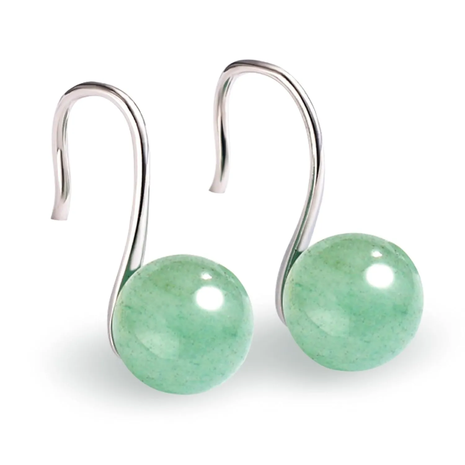 Lucky Gift Green Jade Earrings for Women Green Jade Stud Earrings S925 Sterling Silver Earrings Handmade High Heels Earrings Back to School Birthday Gift
