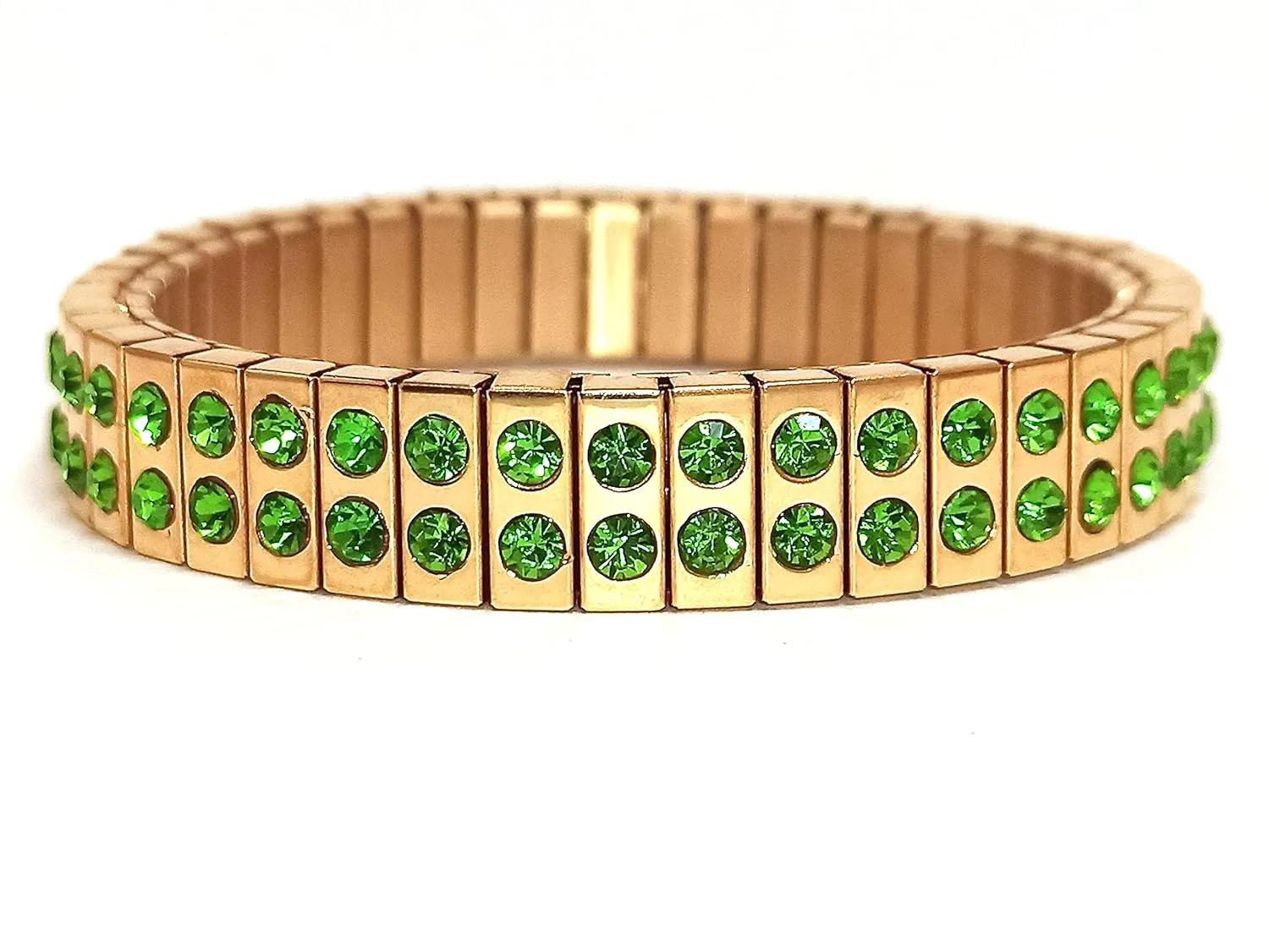 Luxury Gemstone Bracelet Peridot Anniversary Gift for Her Wedding Anniversary Bracelet for wife 96 Peridot GOLD Jewelry HAND MADE Jewellery Ladies Bangle for New Mom 2ct