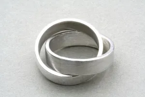 matte & polished russian wedding ring