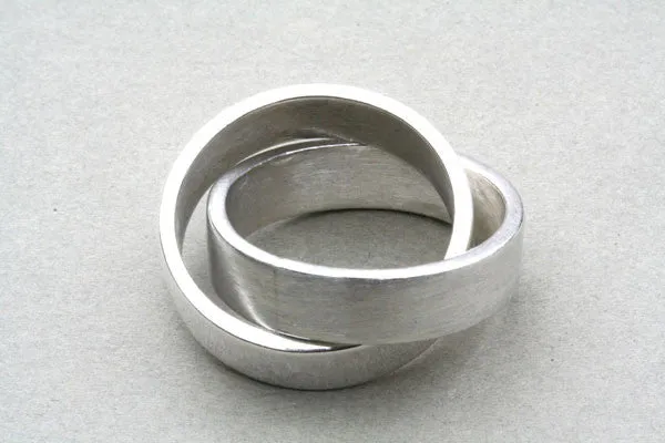 matte & polished russian wedding ring
