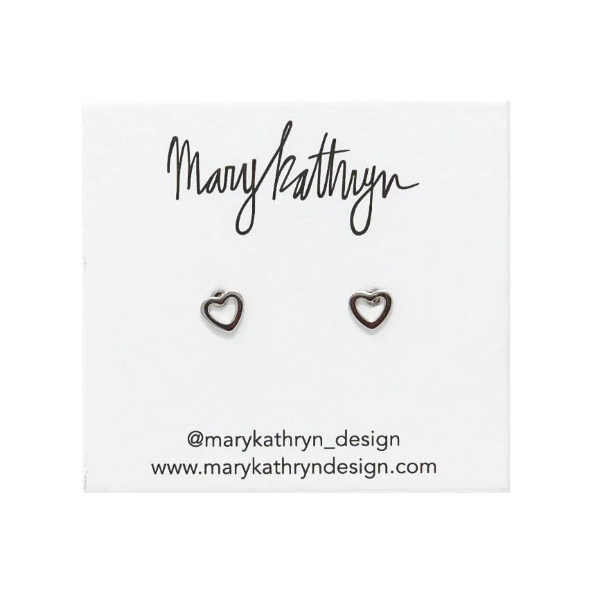 Mini Open Heart Studs