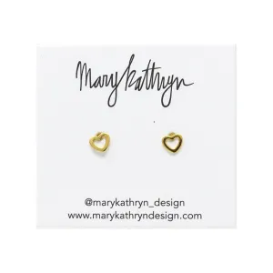 Mini Open Heart Studs