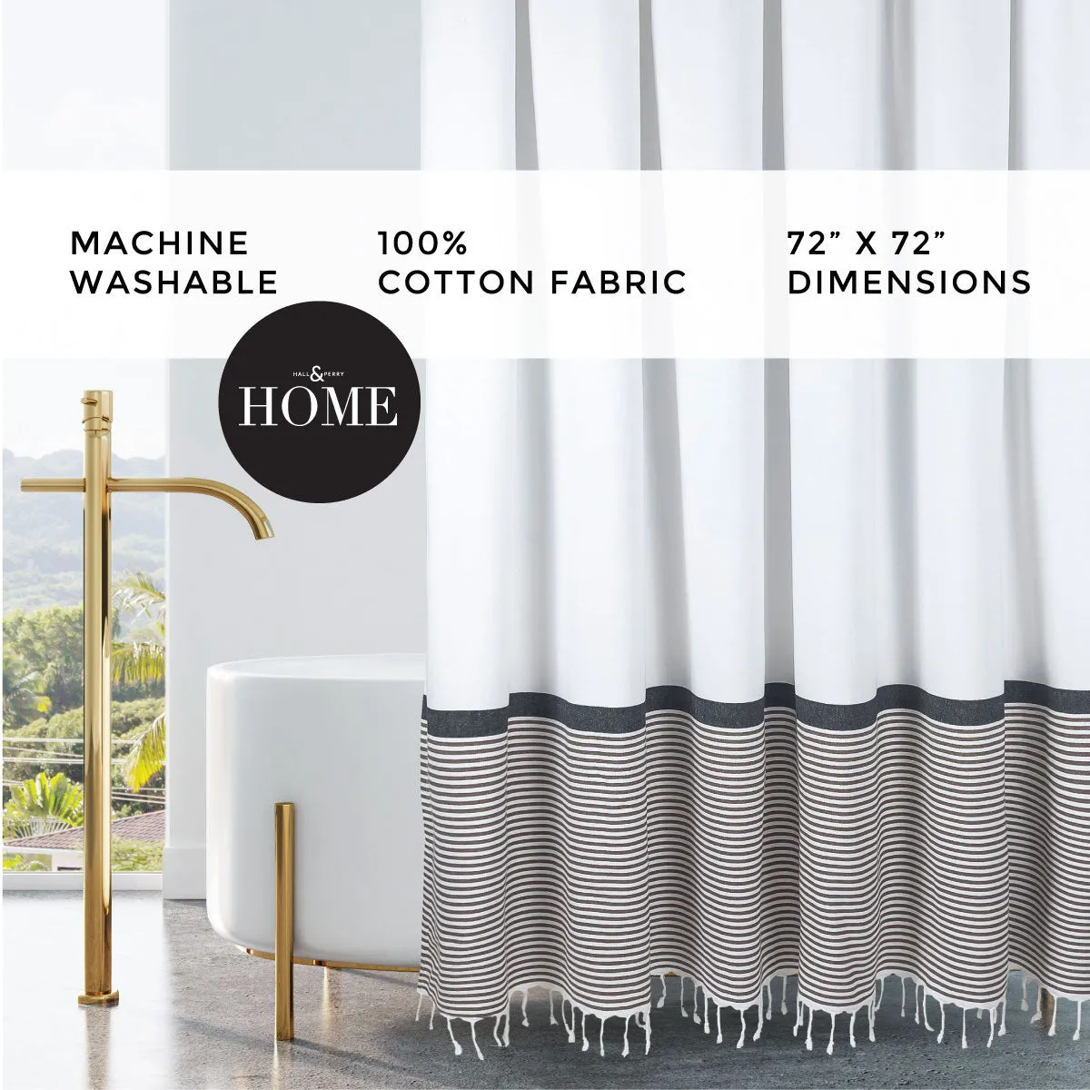 Modern Farmhouse Shower Curtain
