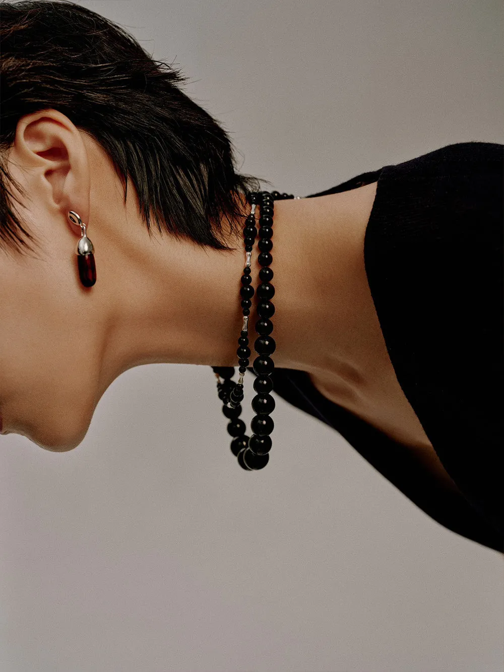 MUKTANKxJUUNNGLE Beaded Necklace