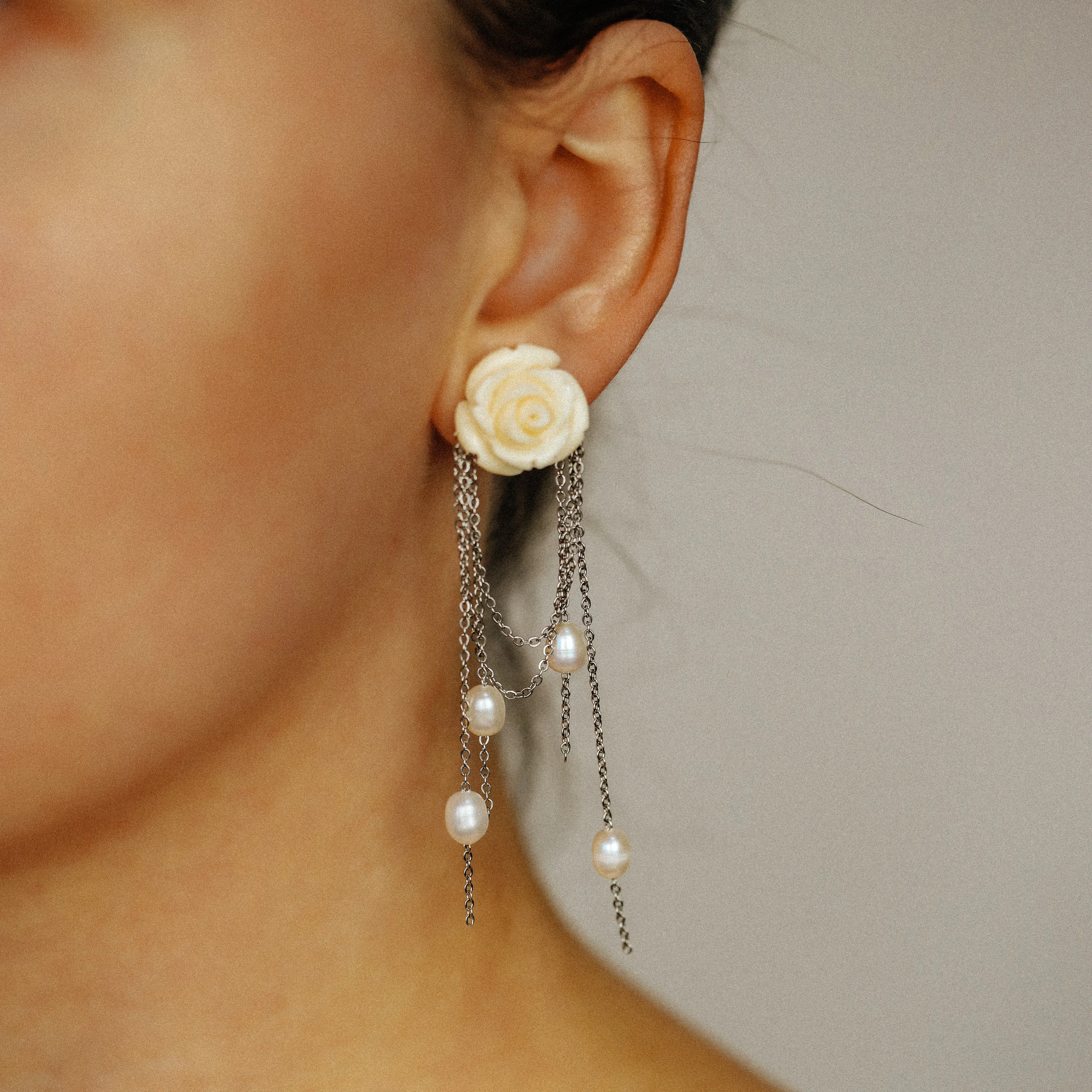 Natural Freshwater Pearl Earrings