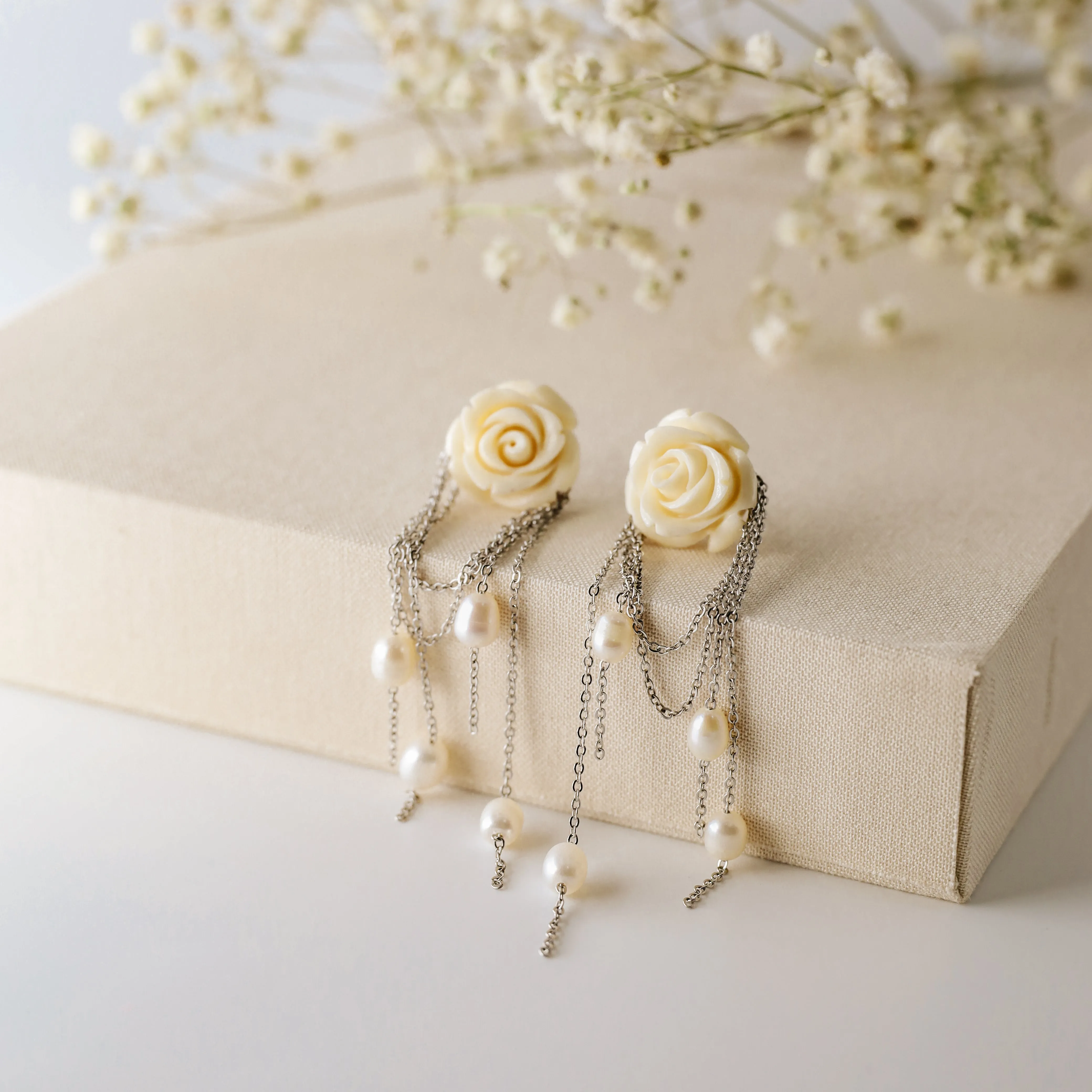 Natural Freshwater Pearl Earrings