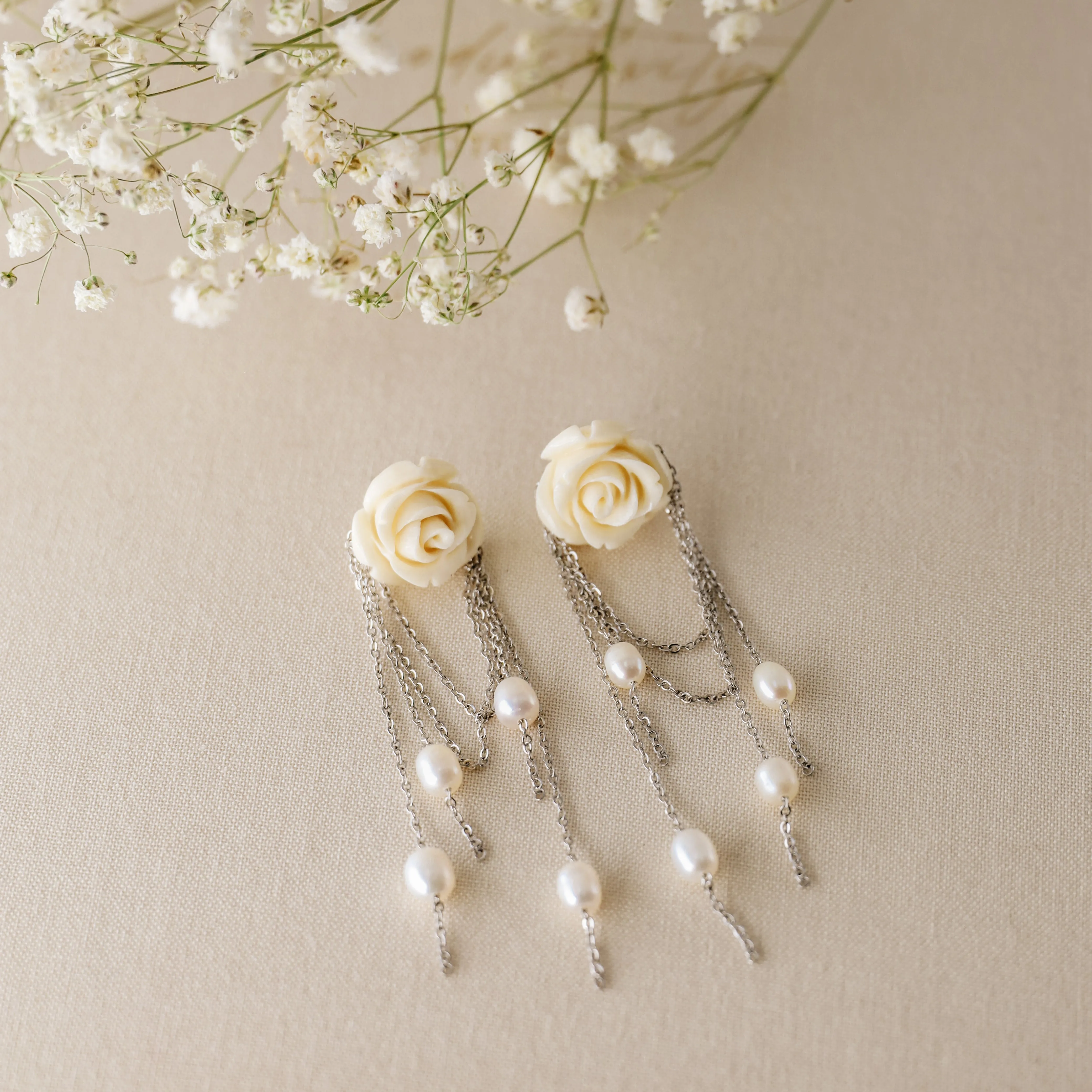 Natural Freshwater Pearl Earrings
