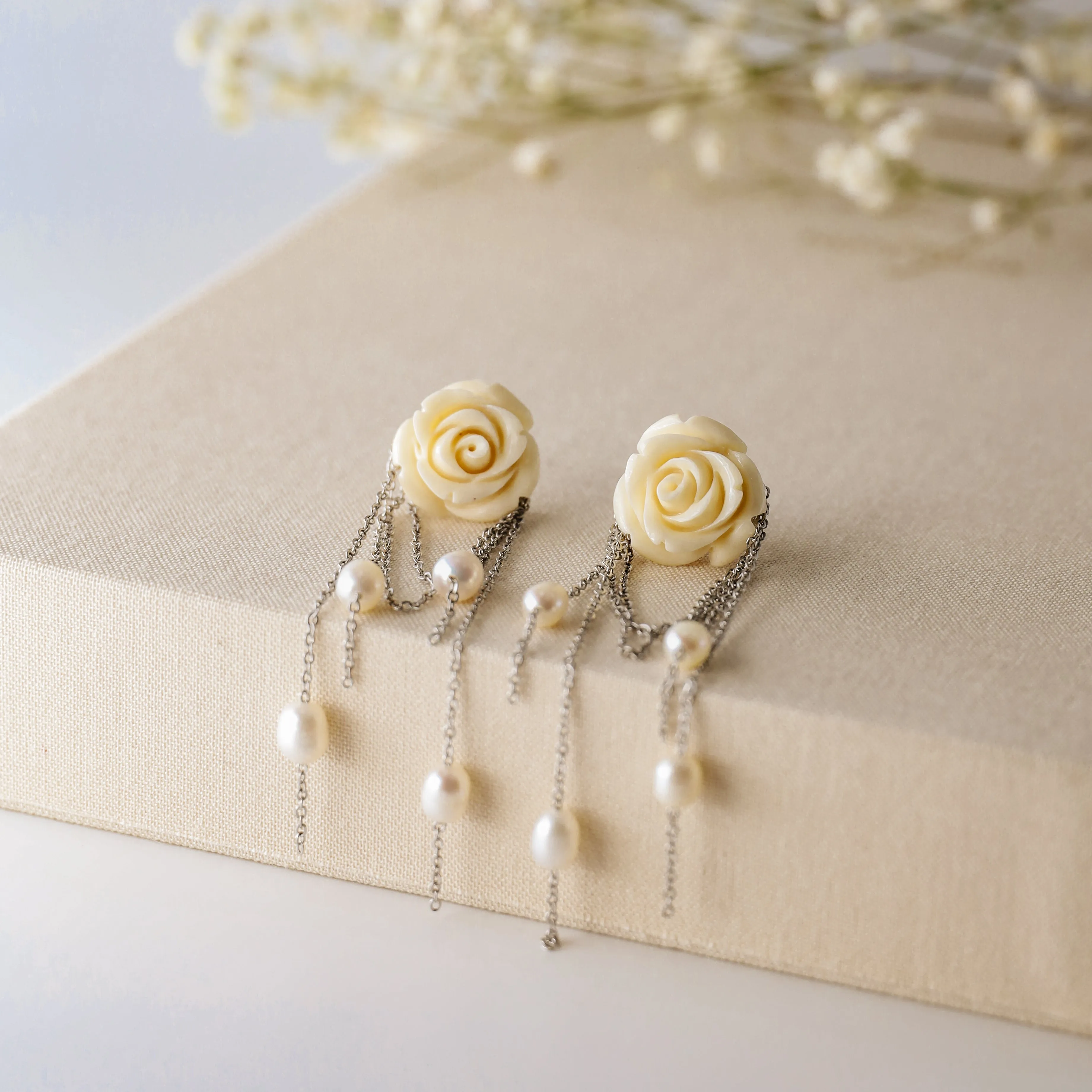 Natural Freshwater Pearl Earrings