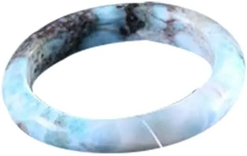 Natural Sea Pattern Stone Bracelet Female Sky Blue Ghost Back Sea Wave Pattern Full Stripe Bracelet 58-62mm Fengshui Fashion Jade Bangle For Women Genuine