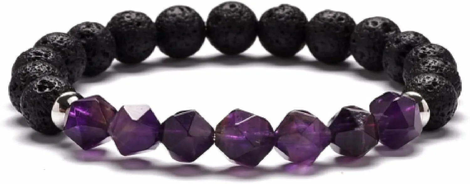 Natural Stone Beaded Bracelets Women Men Stainless Steel Amethysts Agates Tiger Eye Quartz Crystal Stone Bracelets,Goldstone