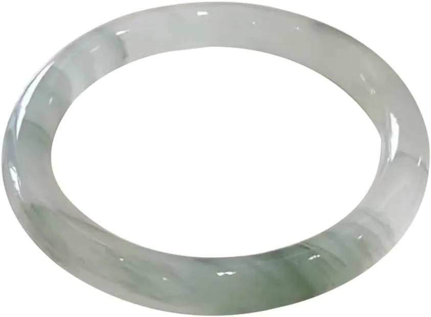 Natural Tianshan Cui Ice Seed Floating Flower Round Strip Bangle 58-62mm Fengshui Jade bracelet For Women Genuine