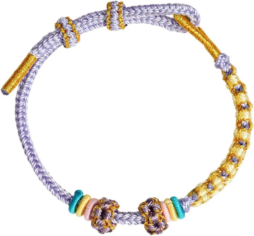 Nautical Braided Handmade Rope String Adjustable Bracelets for MenPink Nautical Bracelets for MenChinese Knot