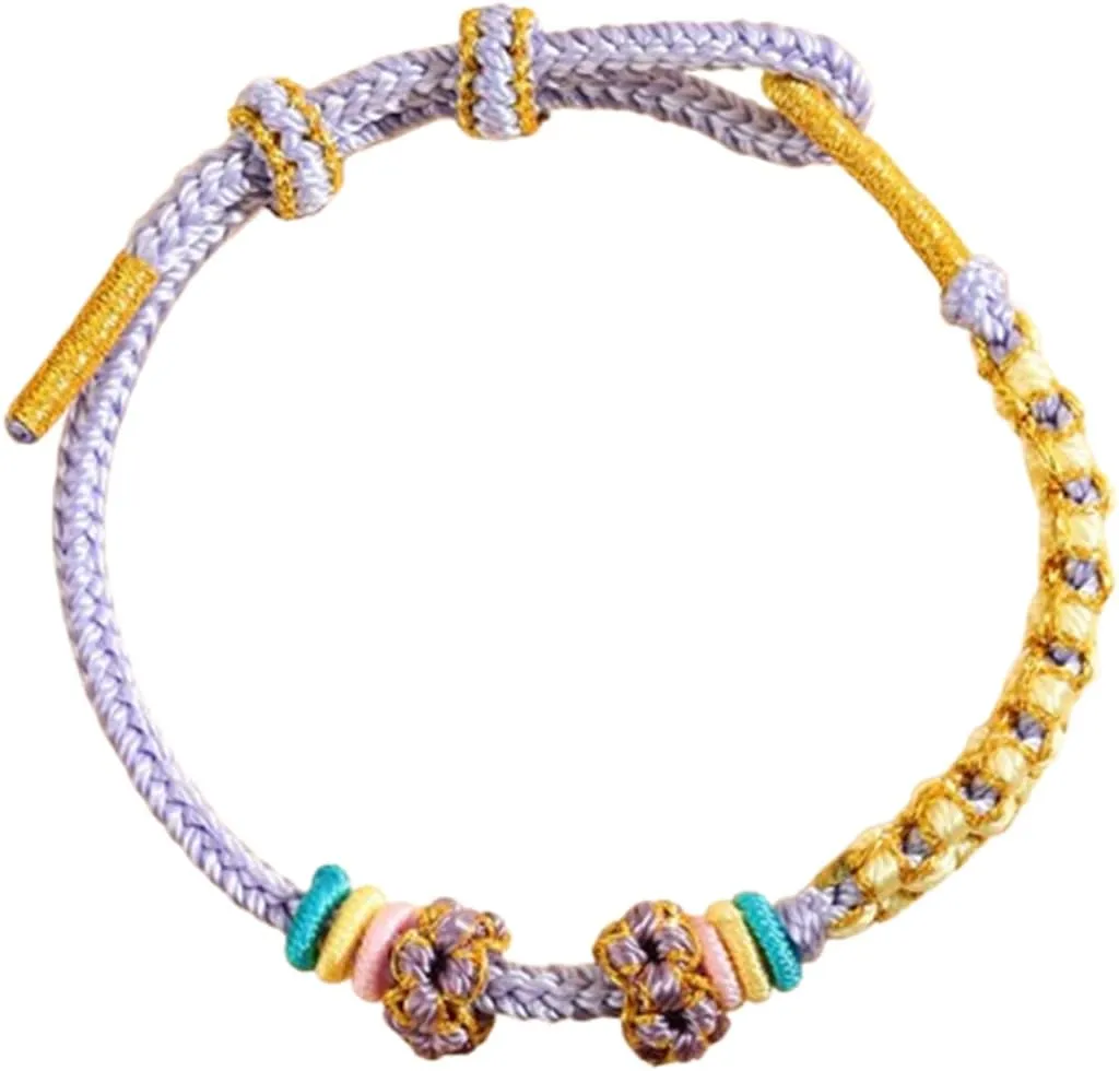 Nautical Braided Handmade Rope String Adjustable Bracelets for MenPink Nautical Bracelets for MenChinese Knot