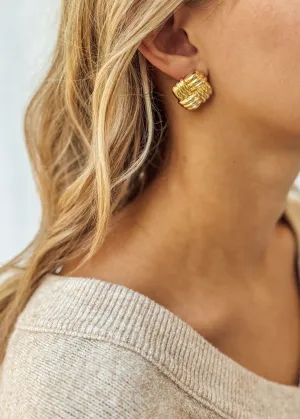 Oak   Eve London Gold Studs