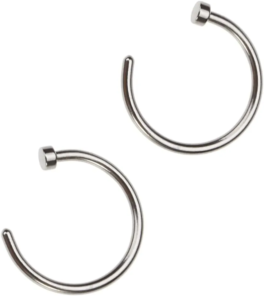 Open Nose Ring Nose Hoop Unisex Steel Nose Rings Piercing Earring Brooch Ring Jewelry Nose Rings for