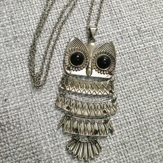 Owl Design Rhinestones Crystal Pendant