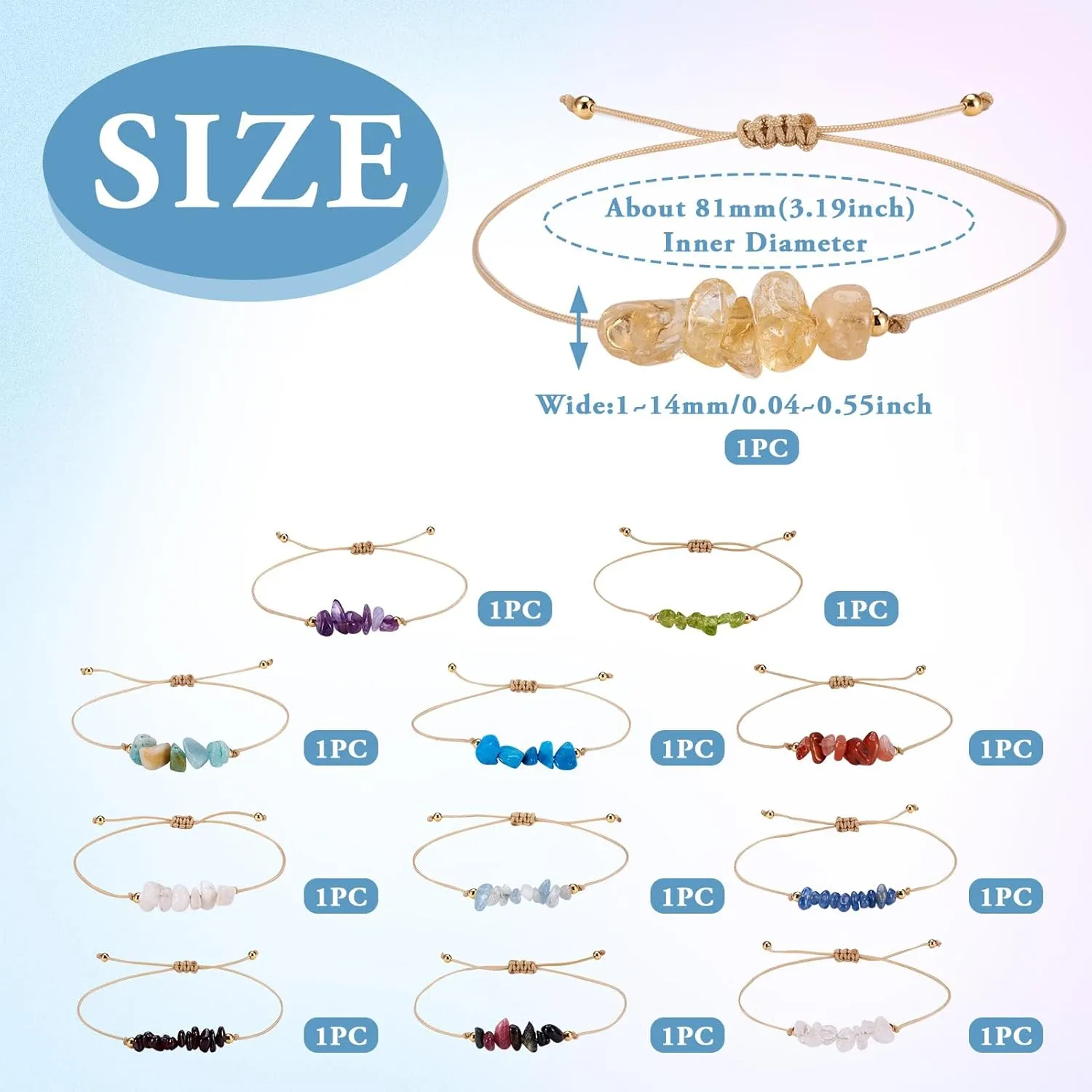 Pandahall Nylon Braided Cord Bracelets Adjustable Friendship Bracelets for Jewelry Making