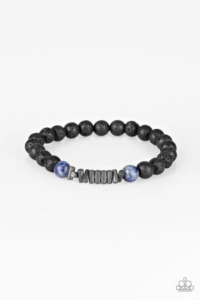 Paparazzi Bracelet ~ Courage - Blue