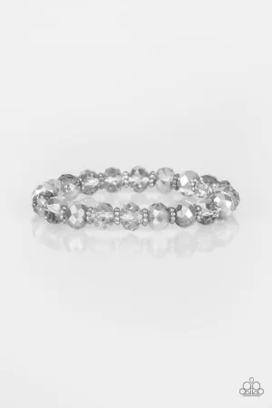 Paparazzi Bracelet ~ Crystal Candelabras - Silver