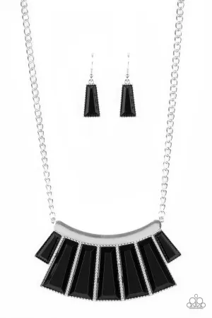 Paparazzi Necklace ~ Glamour Goddess - Black