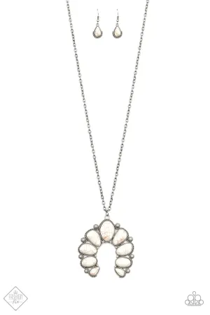 Paparazzi Necklace ~ Stone Monument  - White