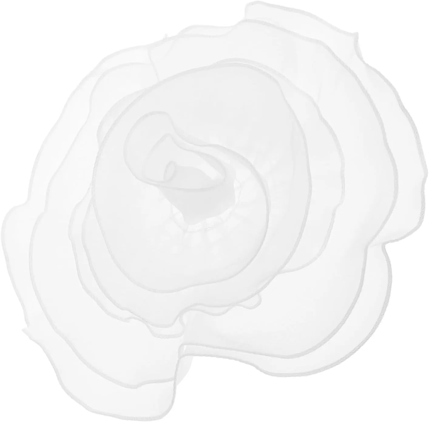 PartyKindom Elegant Fashion Floral Brooch Pin Set Large Organza Flower Brooch Pins for Women Craft Embroidery Kit