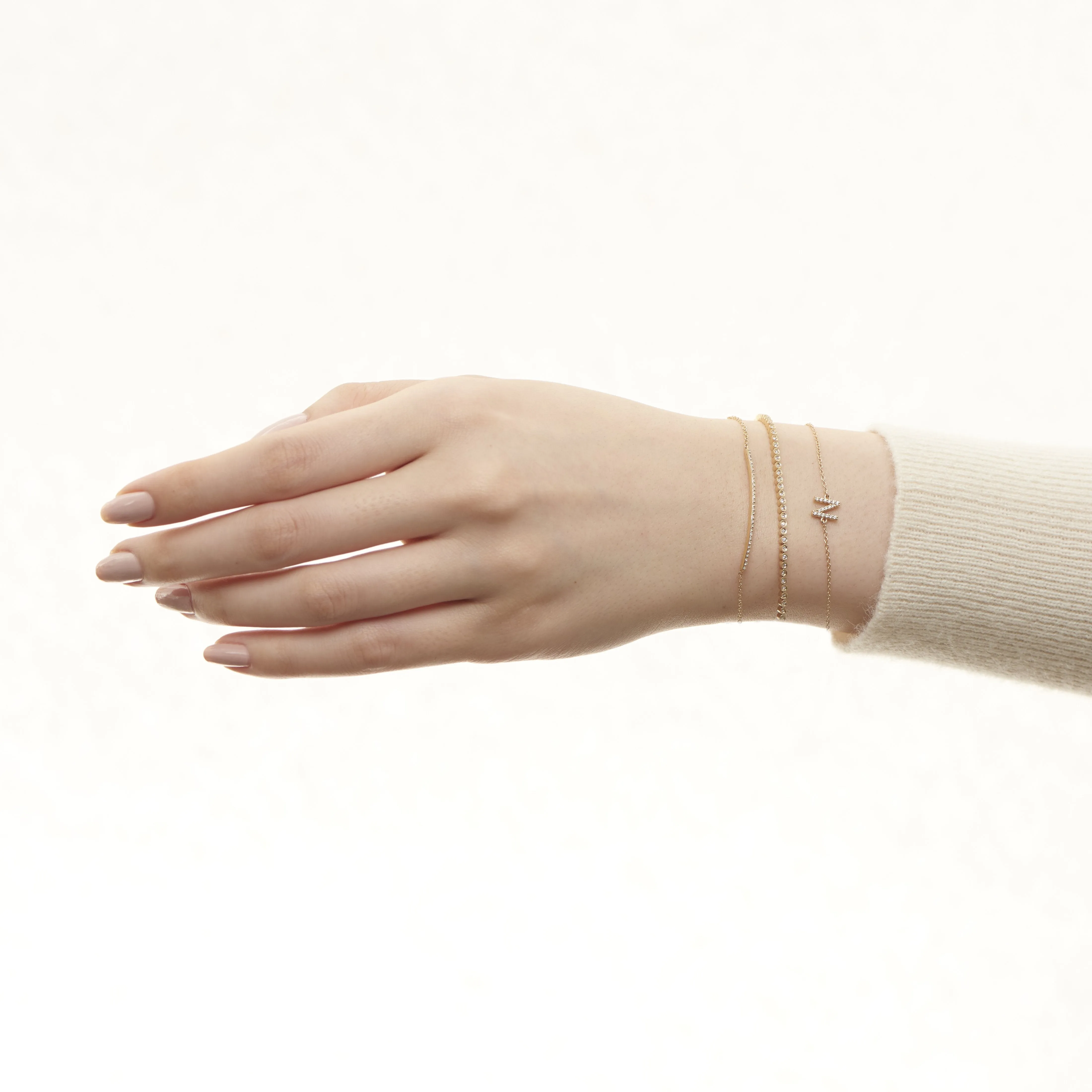 Pavé Initial Bracelet