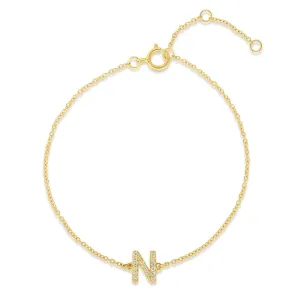Pavé Initial Bracelet