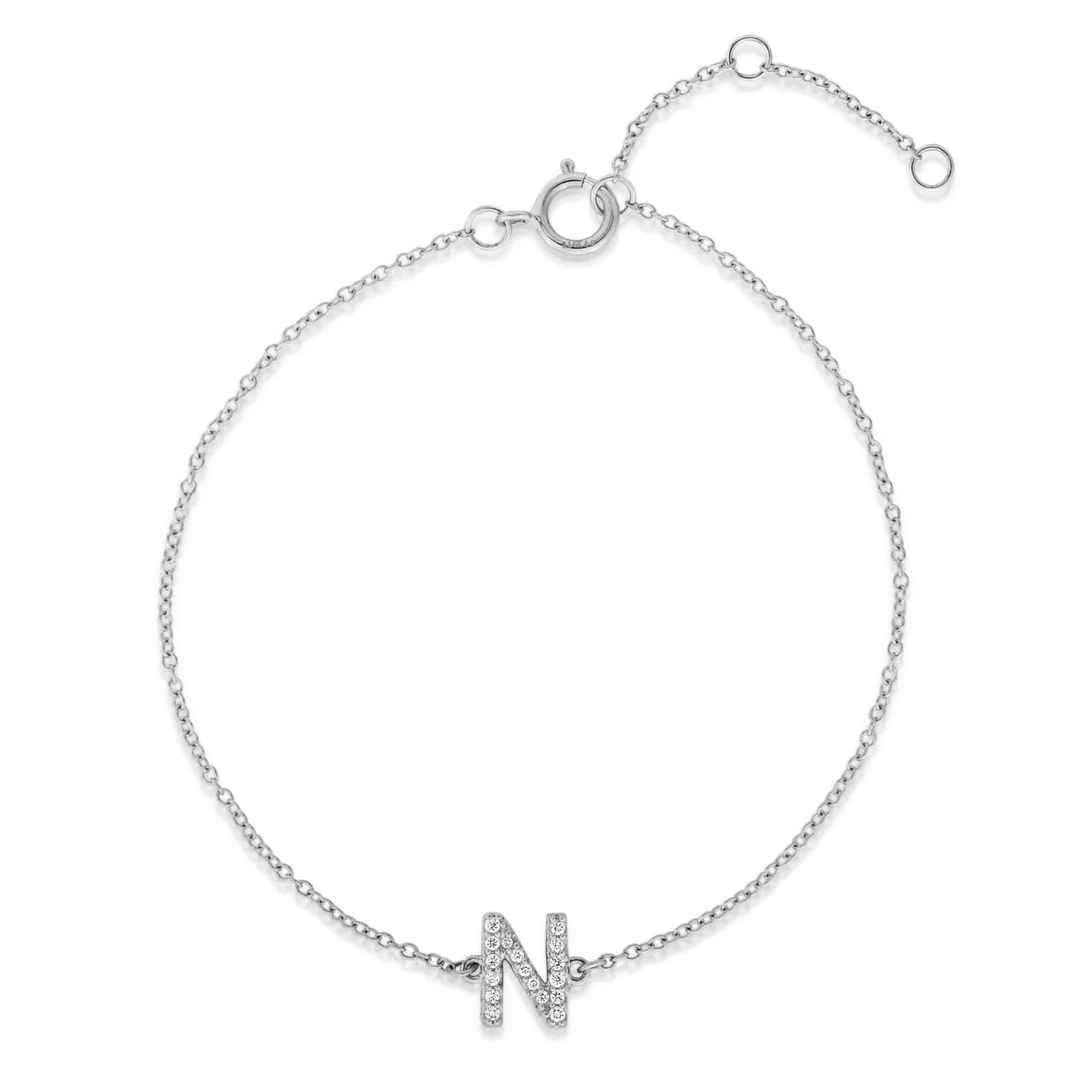 Pavé Initial Bracelet