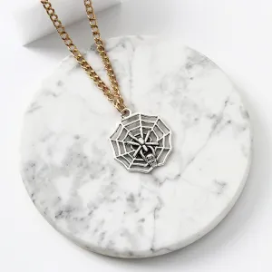 Preston Nightglen - Gothic Spider Web Pendant by The Nevermore