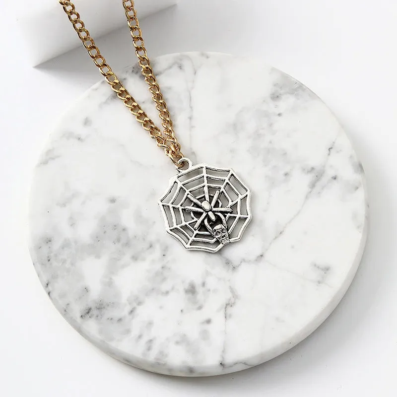 Preston Nightglen - Gothic Spider Web Pendant by The Nevermore