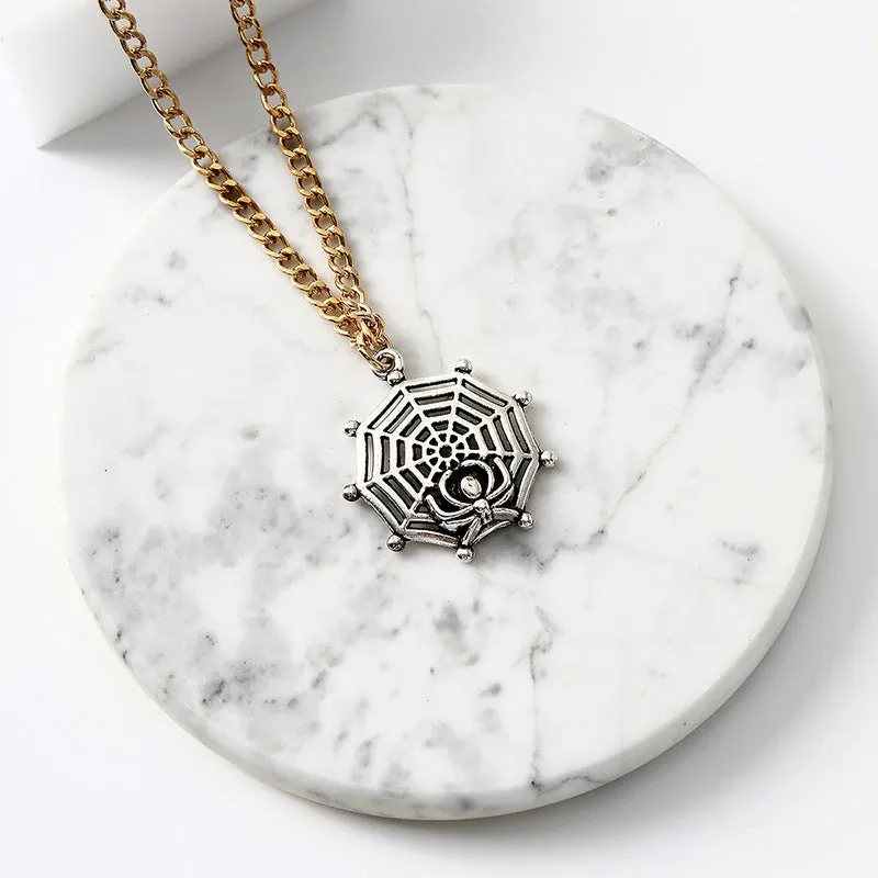 Preston Nightglen - Gothic Spider Web Pendant by The Nevermore