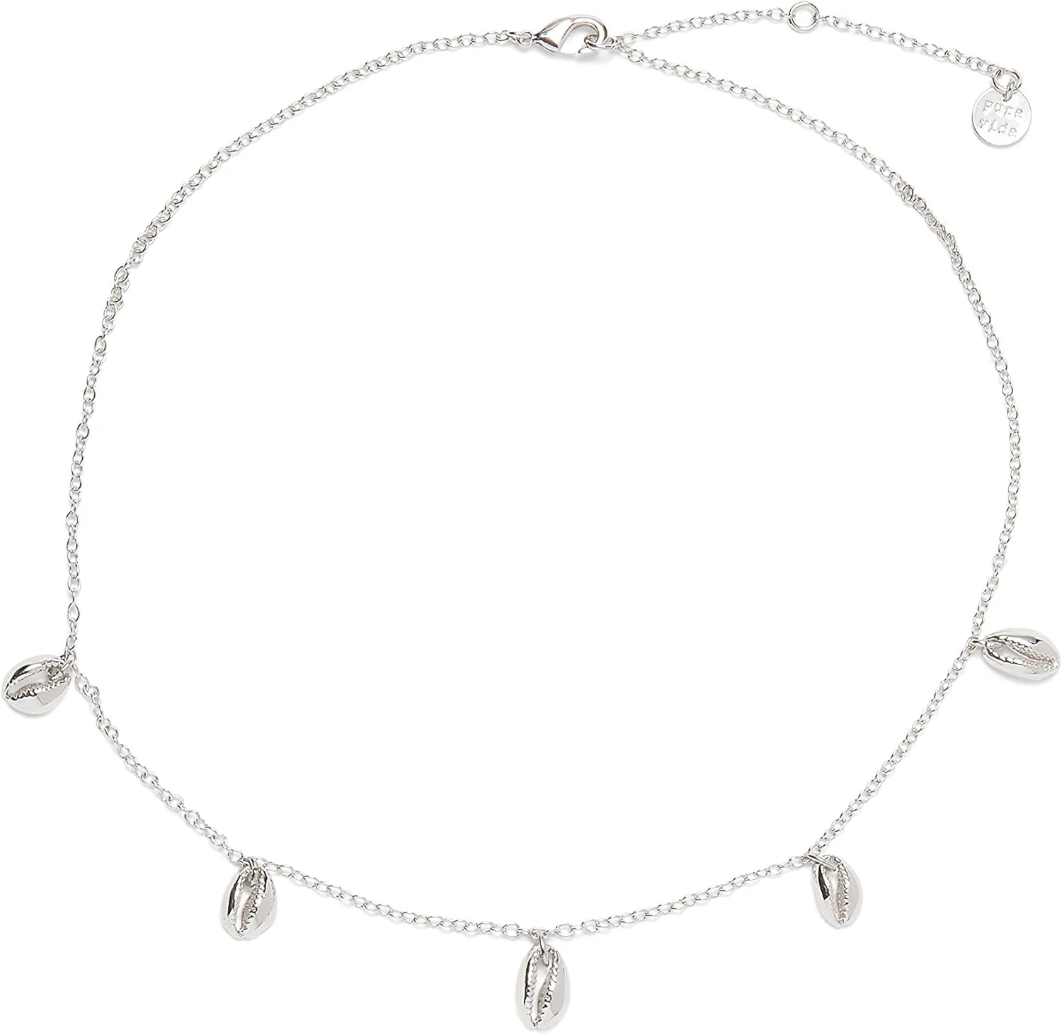 Pura Vida Gold or Silver-Plated Cowrie Shell Choker Necklace - 14", 2" Extender