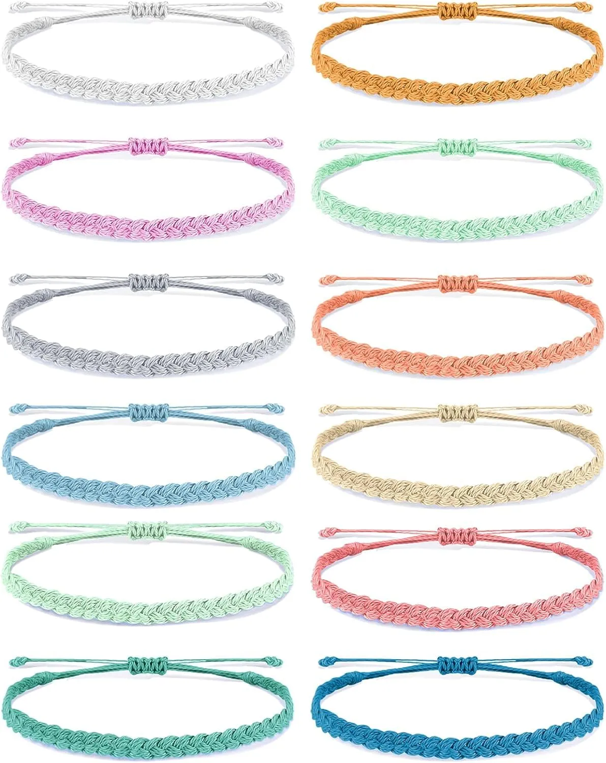 Roe Dolph String Bracelets Beach Summer Bracelet Ankle Bracelets for Women Trendy Adjustable Waterproof Wave Surfer Jewelry Gifts