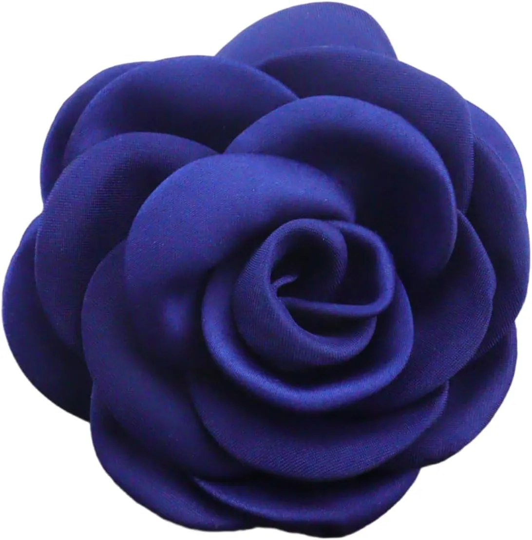 Rose Brooches Flower Lapel Pins Hair Clip Wedding Party Dance Banquet Dress Suit Clothes Accessories Jewelry Gifts