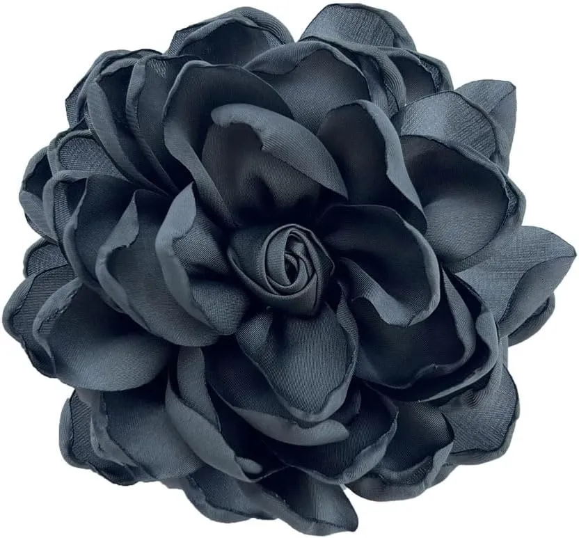 Rose Flower Brooches Lapel Pins Dainty Satin Fabric Brooches Camellia Flower Brooch Pin for Women Wedding Part Dance Clothes Accessories Jewelry