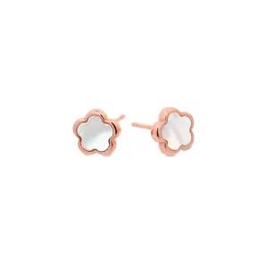 Rose Gold Cerise Studs