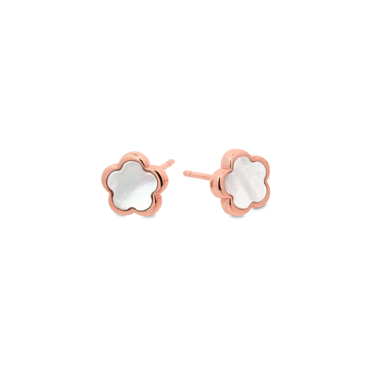 Rose Gold Cerise Studs