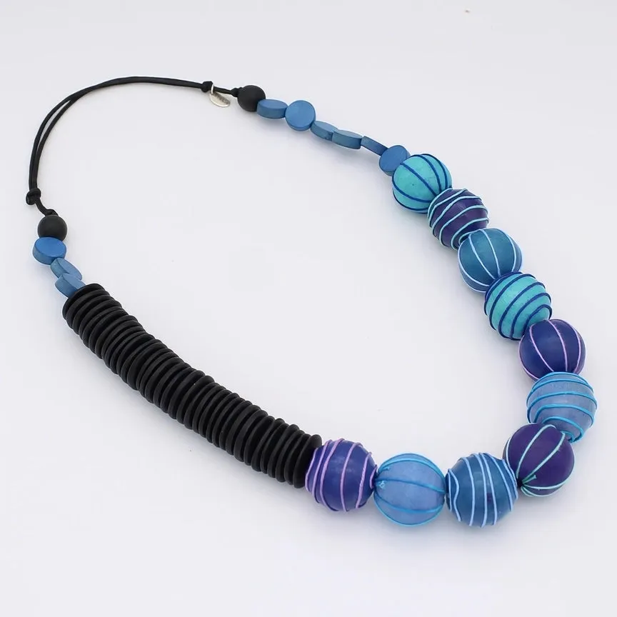 S25 Anaya Statement Necklace-Blue