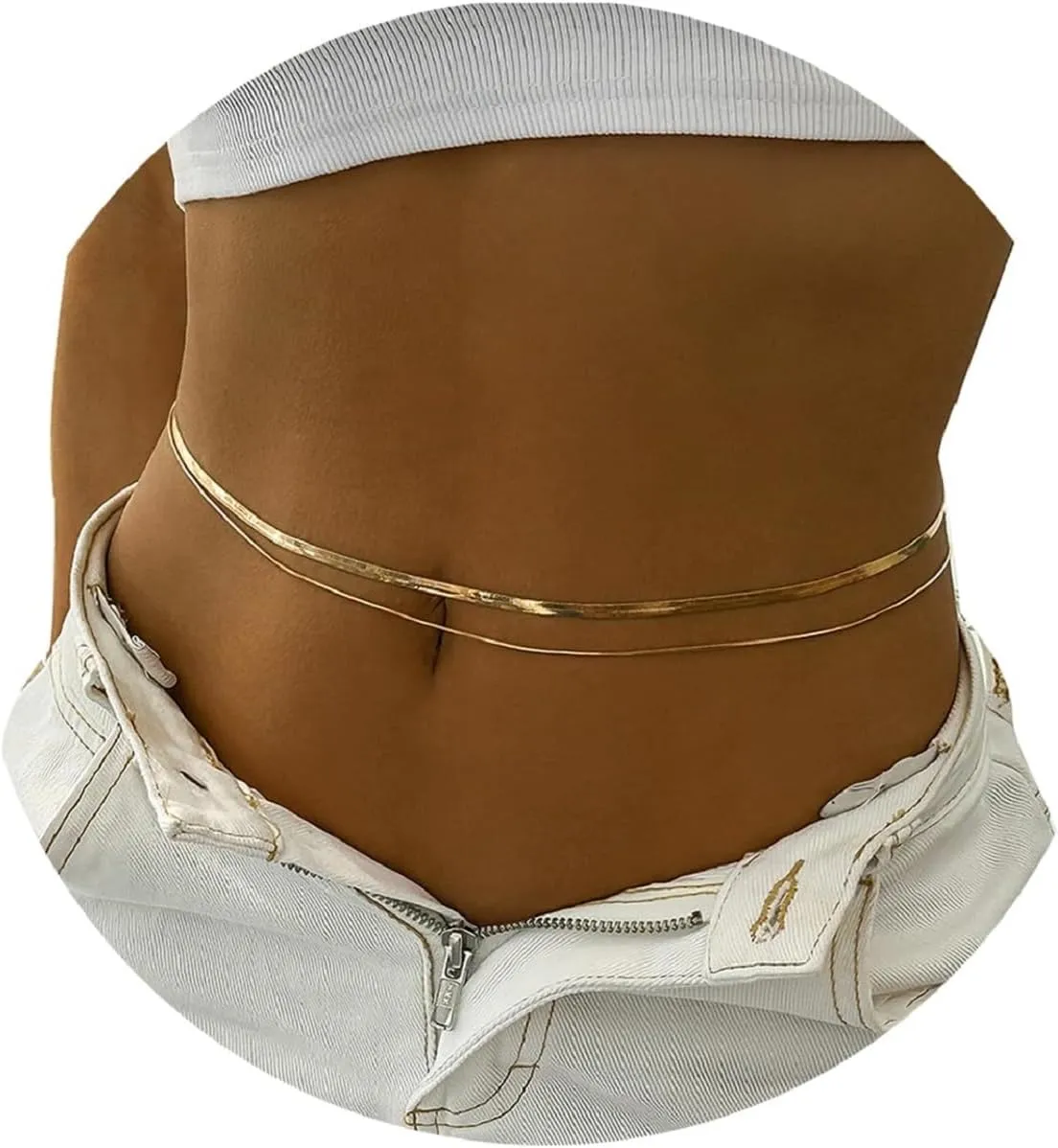 Sexy Gold Belly Chains for Women Layered Alloy Waist Body Jewelry Summer Beach Belly Waist Chain