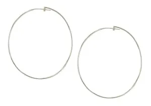 Sheila Fajl Lisa Featherweight Hoop Earrings in Polished Silver