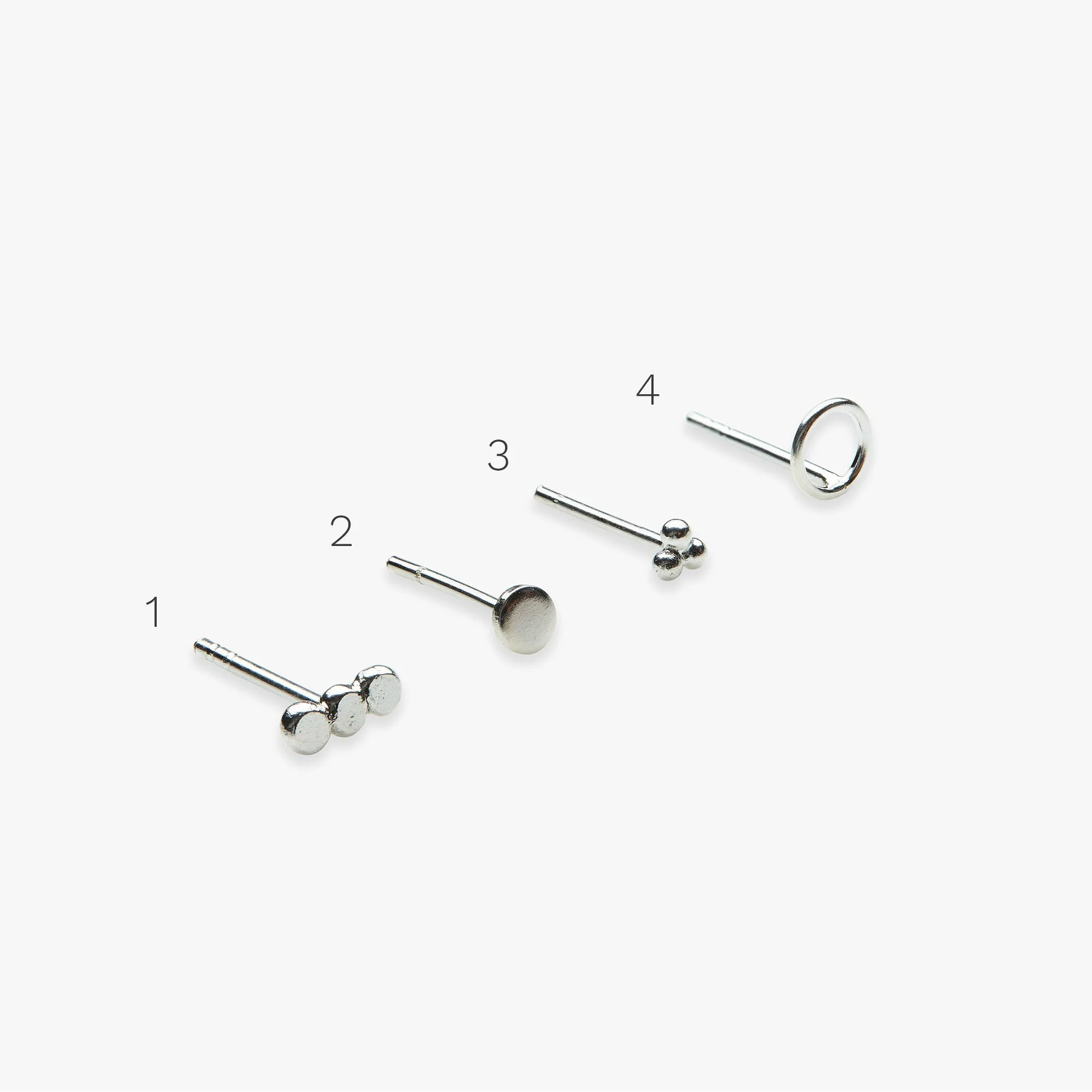 Silver studs