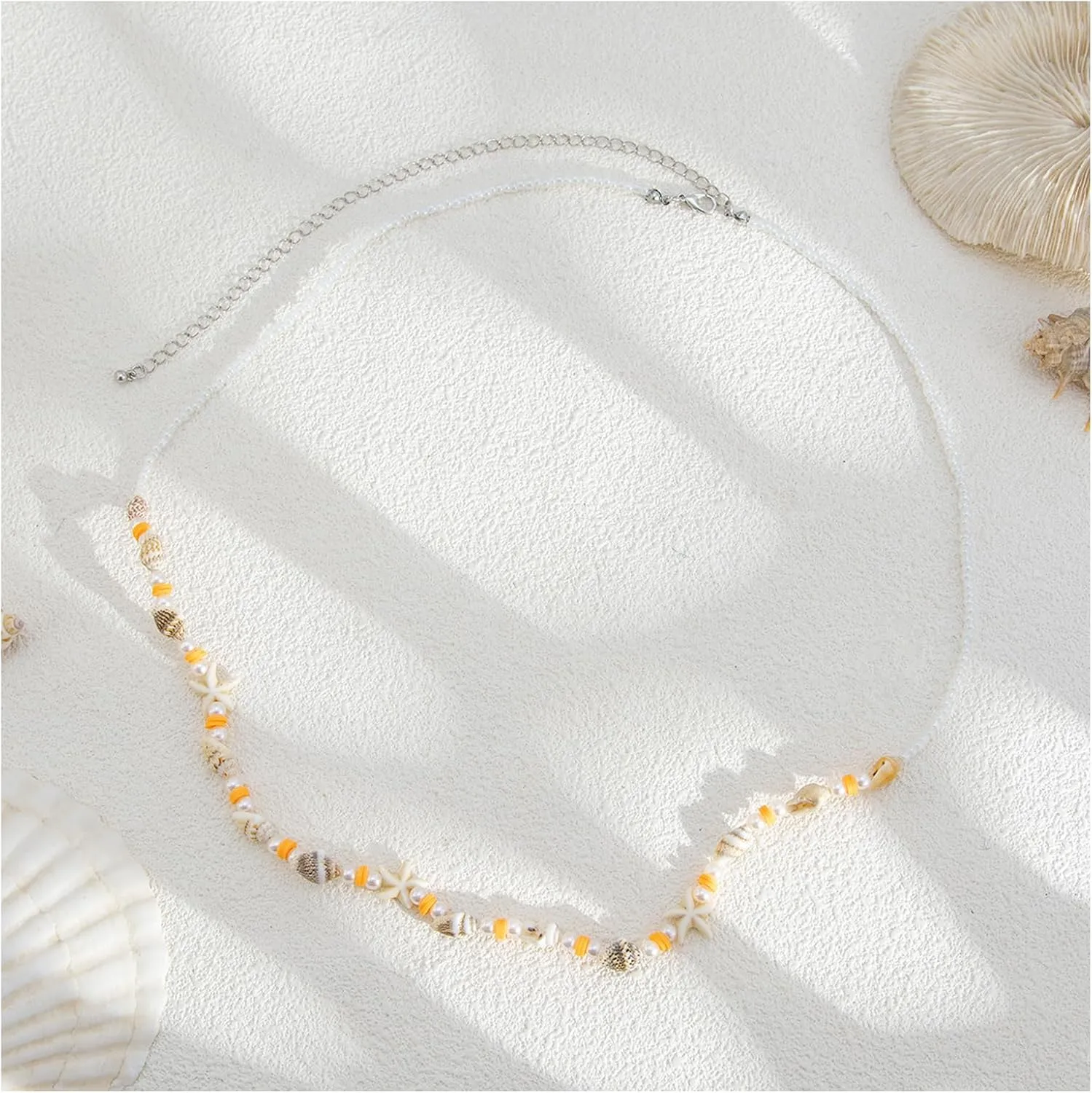 Simple Beaded Waist Chain Jewelry Summer Beach Starfish Body Chain Bikini Adjustable Shell Bead Tassel Belly Body Chain Jewelry for Women