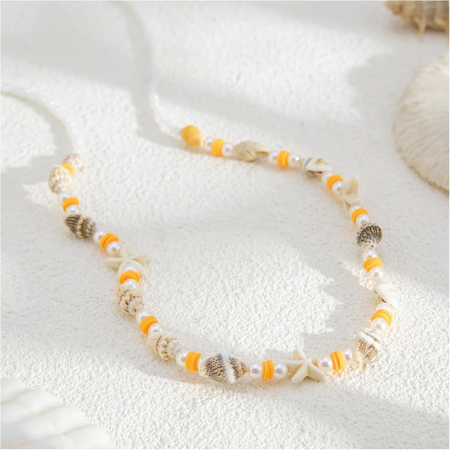 Simple Beaded Waist Chain Jewelry Summer Beach Starfish Body Chain Bikini Adjustable Shell Bead Tassel Belly Body Chain Jewelry for Women