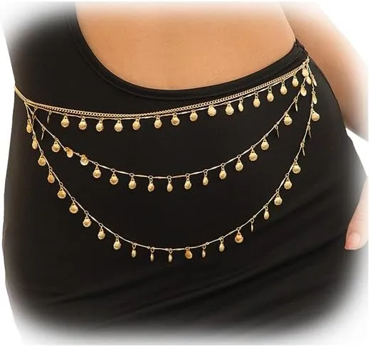 Simple Bikini Bead Waist Chain for Women Sexy Metal Shell Tassel Belly Body Chains Summer Beach Butterfly Waist Body Accessories Jewelry