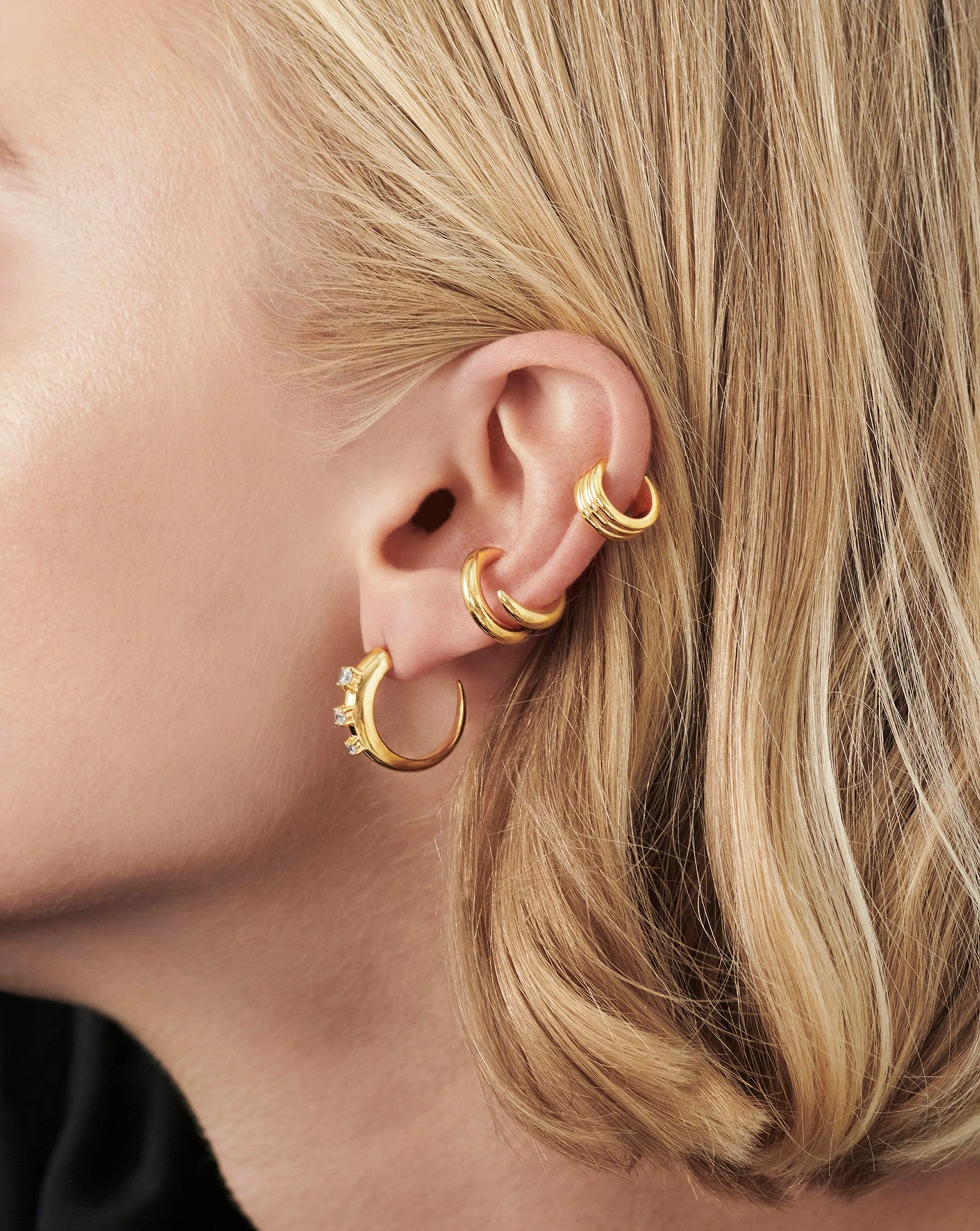Small Claw Hoop Earrings