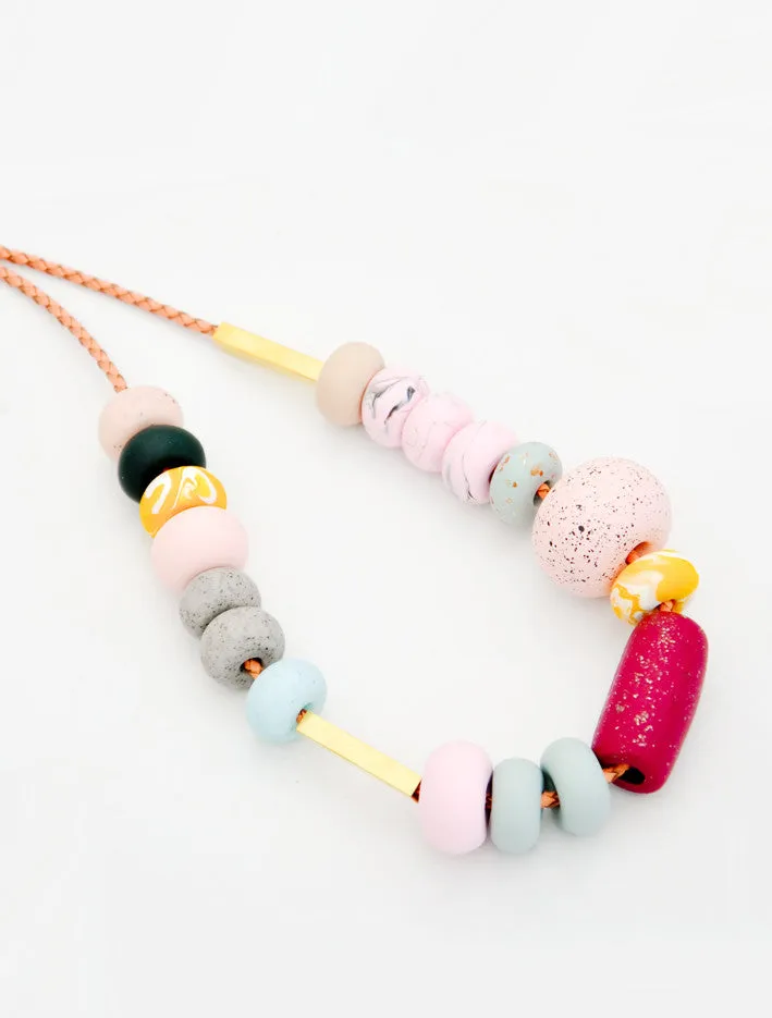 Smokebush Big Bead Necklace